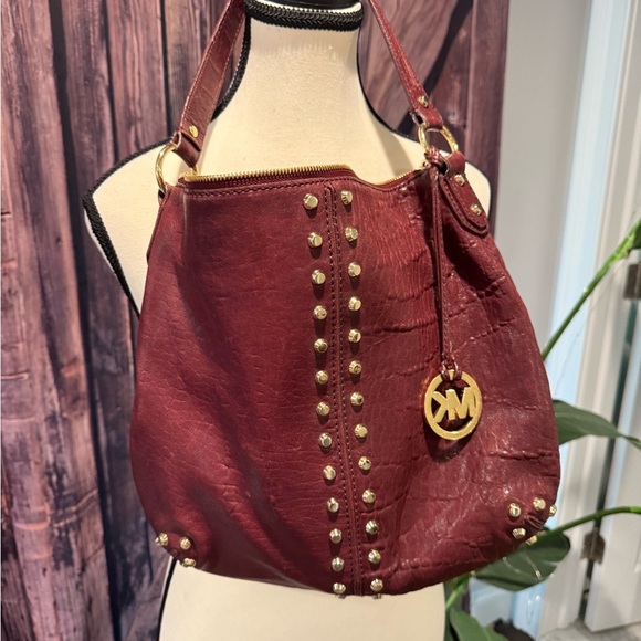 Beautiful Soft Michael Kors Leather Studded Tote Bag - Picture 1 of 10